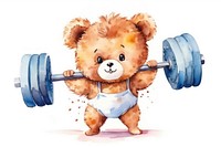 Cute animal fitness sports toy white background. AI generated Image by rawpixel.