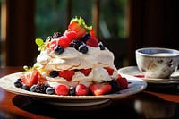 New Zealand dish pavlova dessert sundae. AI generated Image by rawpixel.