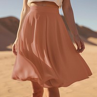 Women's skirt mockup, fashion design psd