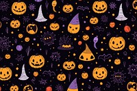 Halloween backgrounds pattern anthropomorphic. AI generated Image by rawpixel.