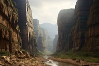 African gorge nature landscape mountain. 