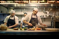 Chef restaurant kitchen adult. AI generated Image by rawpixel.
