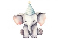 Baby elephant mammal animal cute. AI generated Image by rawpixel.