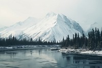 Alaska landscape mountain outdoors. AI generated Image by rawpixel.