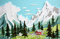 Switzerland painting architecture wilderness. 