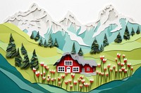 Switzerland outdoors building painting. AI generated Image by rawpixel.