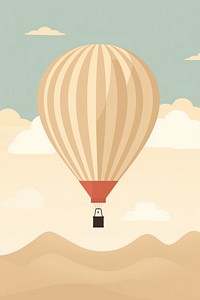 Air balloon aircraft vehicle transportation. AI generated Image by rawpixel.
