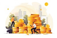 Investing money adult togetherness. AI generated Image by rawpixel.
