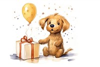 Dog birthday balloon mammal. AI generated Image by rawpixel.
