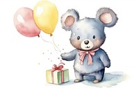 Mouse birthday balloon toy. AI generated Image by rawpixel.