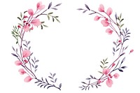 Pattern flower wreath plant. 