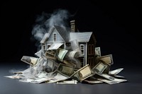 Real esate money dollar house. AI generated Image by rawpixel.