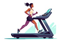 Treadmill exercise athlete sports. AI generated Image by rawpixel.