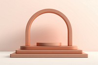 Arch product podium architecture terracotta circle. 