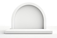 Product podium arch architecture white. 