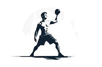 Exercising drawing determination silhouette. AI generated Image by rawpixel.