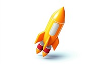 Modern space rocket missile white background spacecraft. AI generated Image by rawpixel.