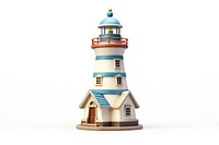 Old lighthouse toy architecture building tower. AI generated Image by rawpixel.