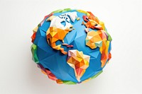 Paper art origami sphere. 