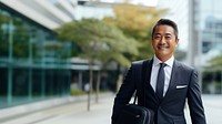 photo of 50 years old Japanese businessman. AI generated Image by rawpixel. 