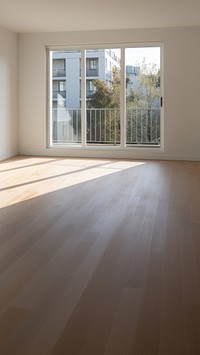 Apartment flooring hardwood window.