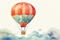 Hot air balloon aircraft vehicle transportation. AI generated Image by rawpixel.