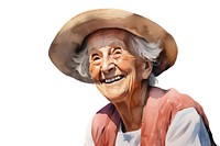 Senior woman portrait laughing adult. AI generated Image by rawpixel.