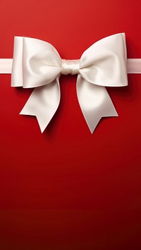 close up photo of a big white bow on gift box. 