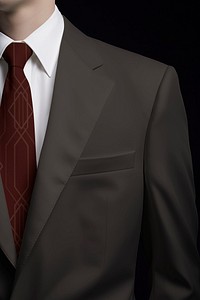 Men's suit and tie mockup, apparel psd