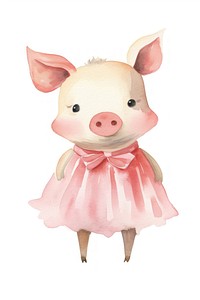 Pig animal cartoon mammal. AI generated Image by rawpixel.