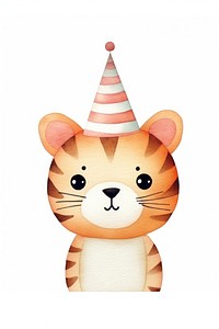 Tiger cartoon animal party. AI generated Image by rawpixel.
