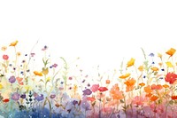 Flower fields backgrounds painting outdoors. 