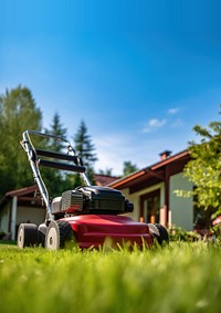 Photo an Tending to Lawn. 