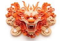 Chinese dragon year craft art representation. AI generated Image by rawpixel.