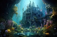 Underwater kingdom outdoors nature sea. AI generated Image by rawpixel.