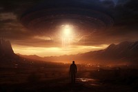 Aliens astronomy outdoors nature. AI generated Image by rawpixel.
