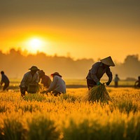 Harvest farm agriculture harvesting. 