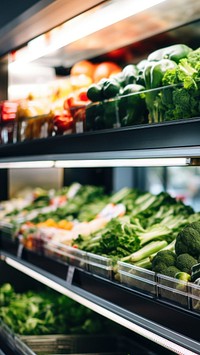 Photo of supermarket natural light.  