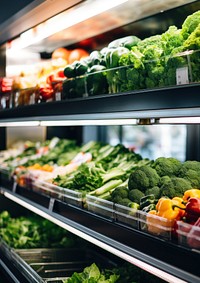 Photo of supermarket natural light.  