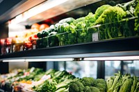 Photo of supermarket natural light.  