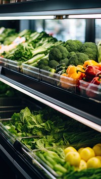 Photo of supermarket natural light.  