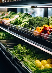 Photo of supermarket natural light.  