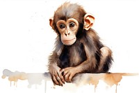 Monkey wildlife mammal animal. AI generated Image by rawpixel.