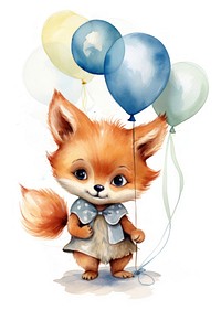 Fox balloon cute baby. 