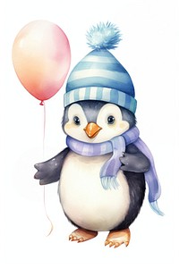 Penguin balloon penguin winter. 