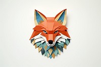 Fox art origami animal. 