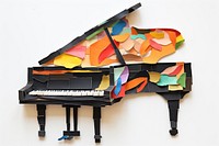 Piano keyboard art harpsichord. 