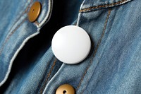 Badge jeans denim white. 