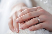 Ring hand jewelry wedding. 