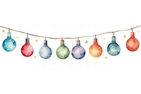 Christmas Lights christmas light white background. AI generated Image by rawpixel.